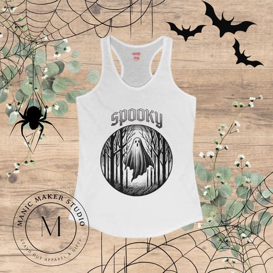 Discover Spooky Women's Racerback Tank