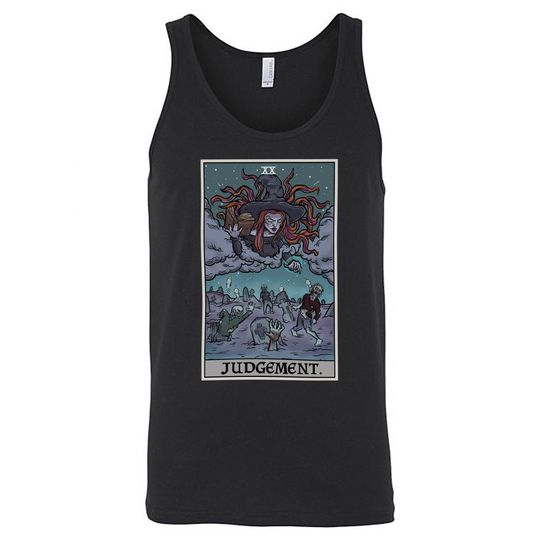 Judgement Tarot Card Tank Top Men Witch Tank Top Zombie Tank Top Witchcraft Tank Top