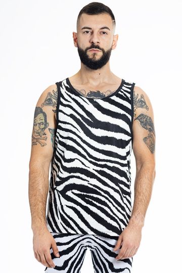 Discover Zebra Tank Top for Men, animal tank top, animal Halloween Tank Top