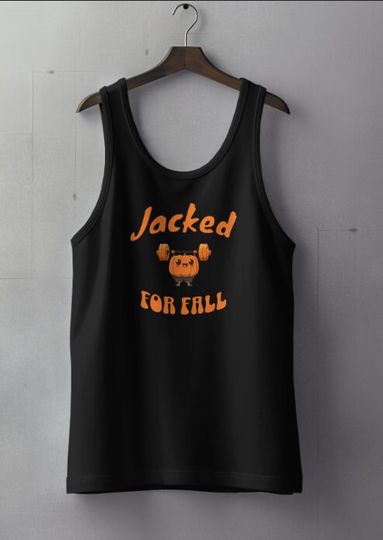 Halloween Tank Top Women, Jack O Lantern Shirt, Jacked Tank Top