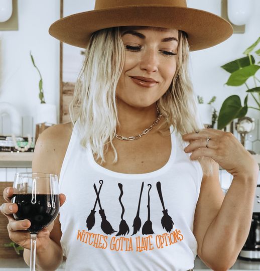 Discover Halloween Witch Tank Top | Halloween Party Gift | Witches Gotta Have Options
