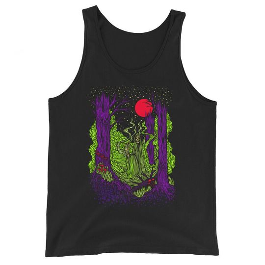 Discover DARKTRIPZ "Forest of Souls" Halloween Unisex Tank Top