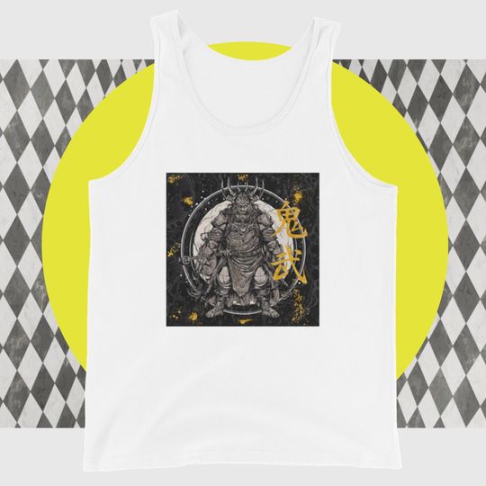 Discover Demon Warrior Tank Top of Japanese Demon Art Top unisex Tank Top