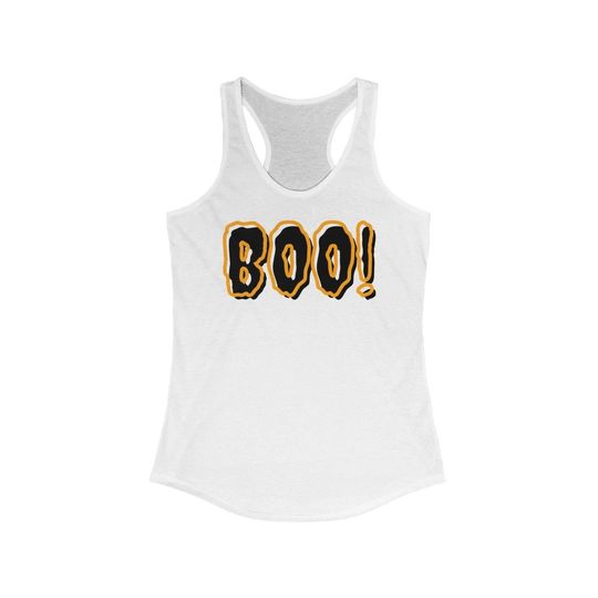 Discover Halloween Boo! Women's Ideal Racerback Tank