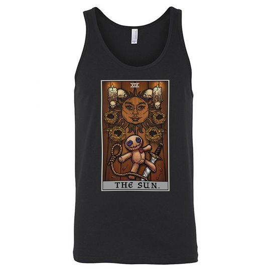 Discover The Sun Tarot Card Tank Top Men New Orleans Voodoo Doll Tank Top Witchcraft Tank Top