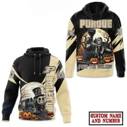 Purdue Boilermakers Fear The Boilers 2024 Halloween Personalized Hoodie
