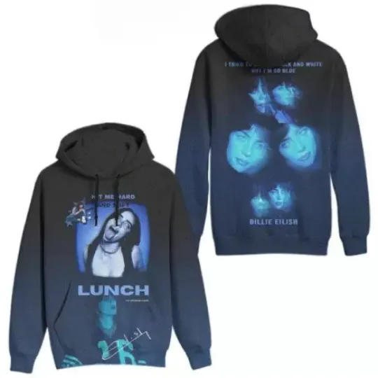 Billie Eilish Trying To Live In Black And White Hoodie