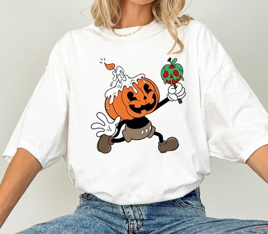 Disney Mickey Classic Pumpkin Halloween Poison Apple Sweatshirt
