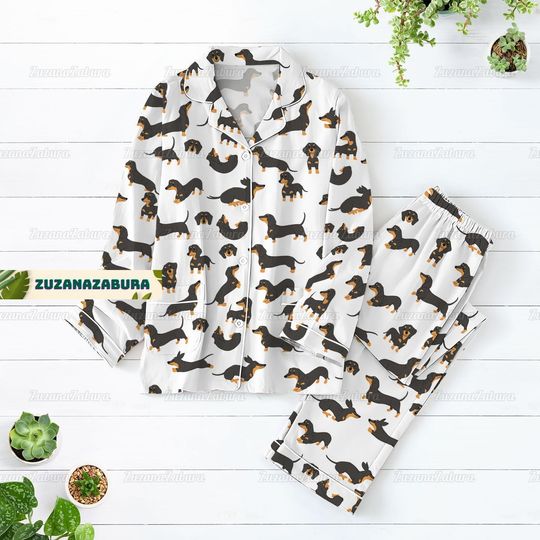 Discover Dachshund Pajamas Set, Dachshund Shirt, Dachshund Pajamas, Dachshund Pajamas Pants