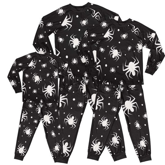 Discover Spider print. Family matching outfits. Pets bandana. Halloween party costume