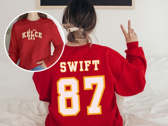 In My Kelce Era Sweatshirt, Taylo version, Swift 87 Football Shirt, Kelce Kansas City Chiefs, In My Chiefs Era, Swift Chiefs Sweatshirt