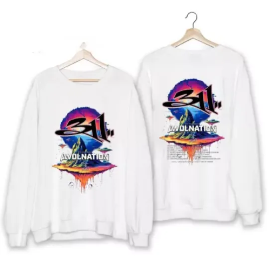 Discover 311 Band Fall Tour Sweatshirt, Rock Band World Tour 2024