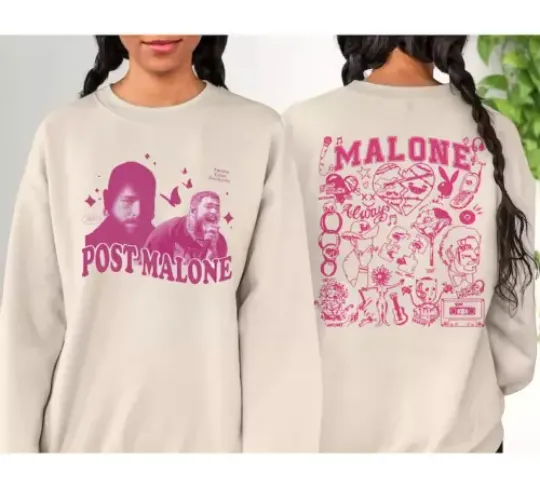 Post Malone Music Tour Sweatshirt Gift Fans Music All Size