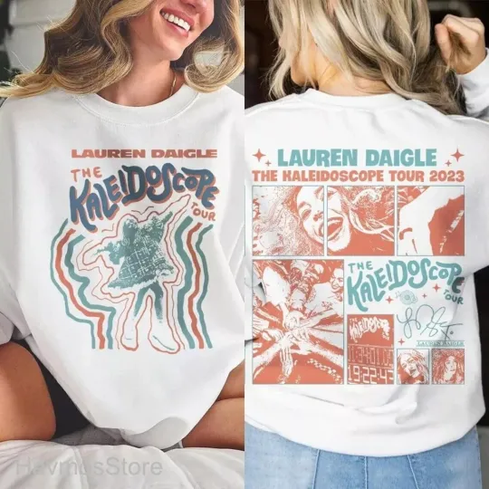 Discover Lauren Daigle The Kaleidoscope Tour 2024 Sweatshirt Gift Fans Music All Size