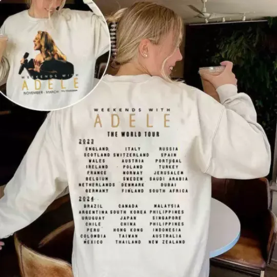 Discover Adele Weekends With Adele Tour 2023 2024 Sweatshirt Gift Fans Music