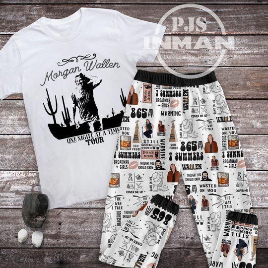 Wallen Western Pajamas Set, Family Pajamas, Family Christmas Pajamas Set.