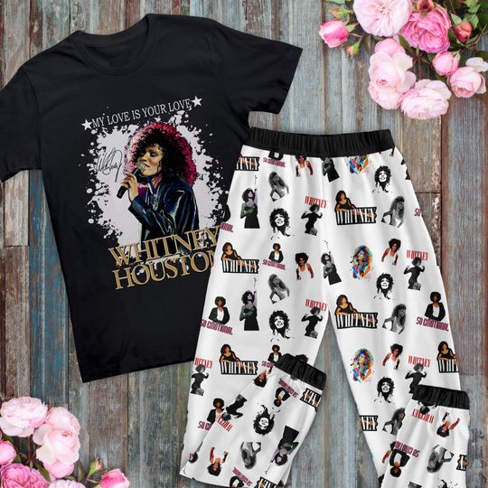 Discover Whitney Houston Pajamas Set, Family Pajamas, Family Christmas Pajamas Set.