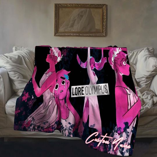 Halloween Blanket Gift Blanket Lore Olympus Custom Name Blanket Throw Flannel Blanket Personalized Birthday Gift.