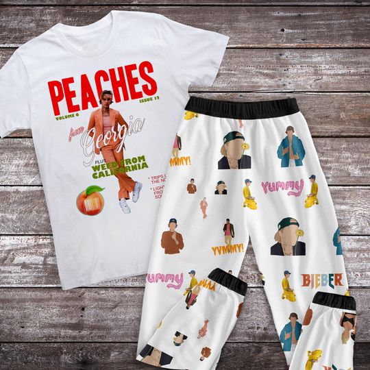 Justin Bieber Pajamas Set, Justin Bieber Family Pajamas, Justin Bieber Family Christmas Pajamas Set.