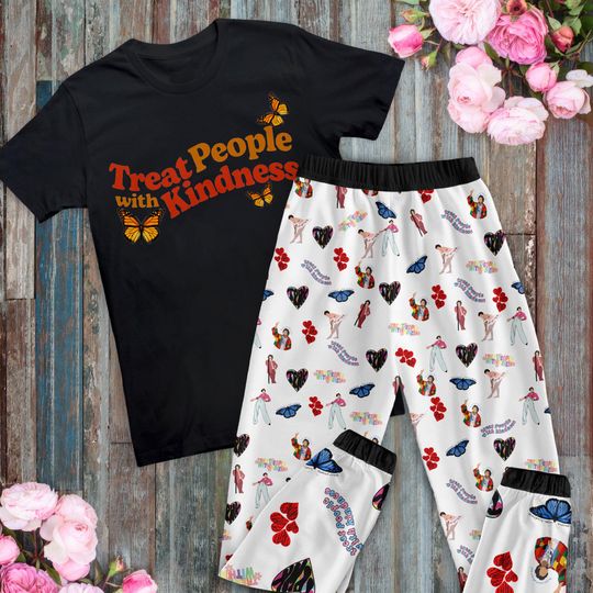 Discover Treat People With Kindness Pajamas Set, Family Pajamas, Family Christmas Pajamas Set.