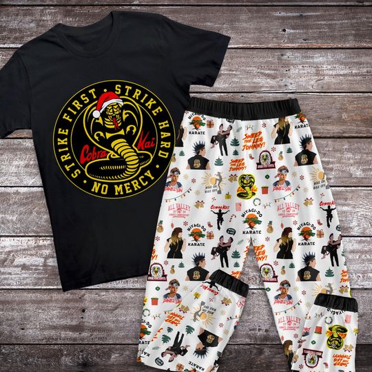 Discover Cobra Kai Christmas Pajamas Set, Family Pajamas, Family Christmas Pajamas Set.