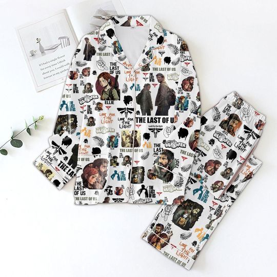 Halloween The Last Out Us Pajamas, Joel Miller The Last Of Us T-Shirt Pants Set