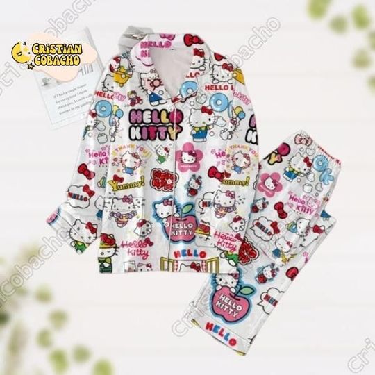 Discover Halloween Hello Kitty Pajamas, Kitty Cat Pink Pjs For Women