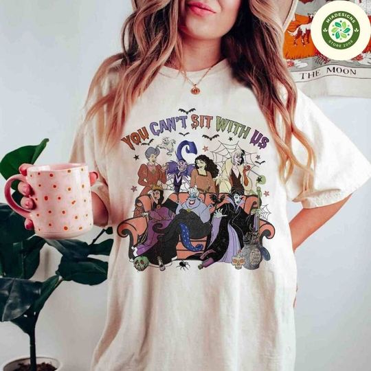 Discover Vintage Disney Villains Shirt, Disney Halloween Shirt, Pick Your Poison, Female Villains Evil Friends Gift, Maleficent Evil Queen Cruella