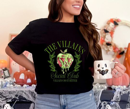 Discover The Villains Soociial Clubb Poison Apple Halloween Unisex Heavy Cotton T-shirt