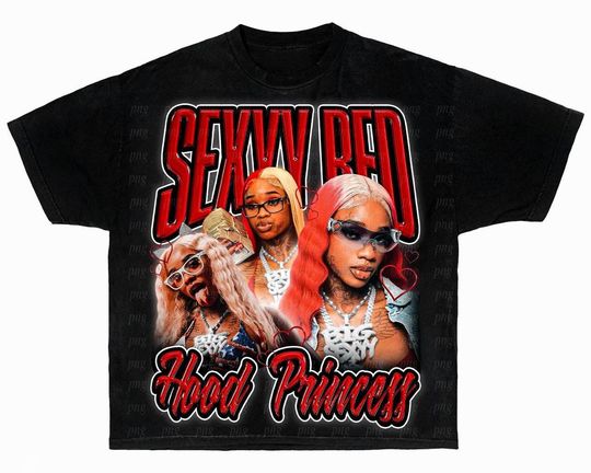 Discover Sexyy Red Shirt, Ready to print, printable design, hiphop artist, 90s, rapper, rap tee design