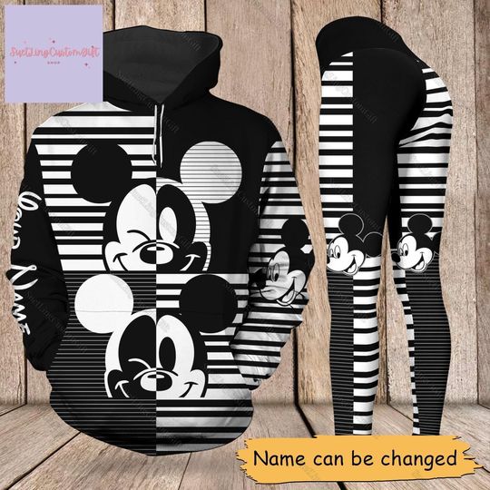 Discover Custom Mickey Mouse Hoodie And Leggings, Disney Mickey Leggings For Women, Mickey Disney Hoodie, Disneyworld Shirt, Disneyland Shirt