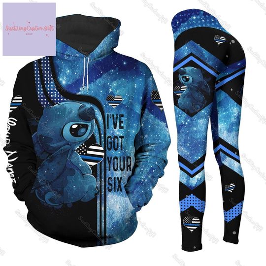 Discover Custom Stitch Hoodie Leggings, Disney Stitch Hoodie 3D, Leggings For Women, Stitch Ive Got Your Six Hoodie, Lilo And Stitch Shirt