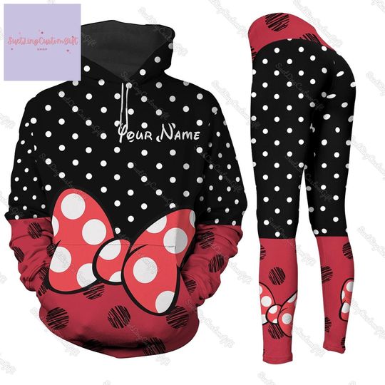 Discover Custom Minnie Hoodie And Leggings For Women, Minnie Mouse Hoodie, Disney Movie Cartoon 3D Hoodie, Minnie Costume, Minnie Lover Gifts
