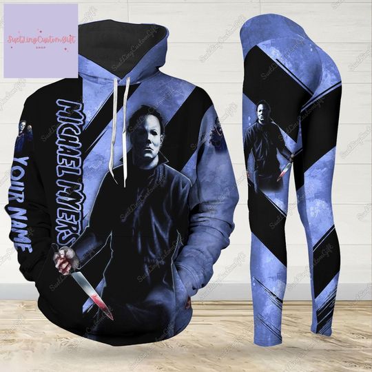 Discover Halloween Gifts, Custom Michael Myers Hoodie And Leggings, Michael Myers 3D Hoodie, Horror Movie Hoodie, Halloween Hoodie, Horror Gifts