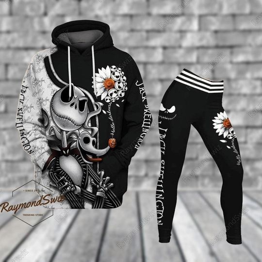 Halloween Jack Skellington Hoodie, The Nightmare Before Christmas Hoodie, Skellington Yoga Pants, Mother's Day Gift, Halloween Movie Hoodie