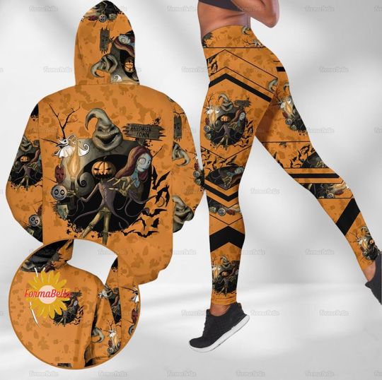Halloween Movie Hoodie, Jack Skellington Sally Oogie Boogie Shirt, Disney Halloween Movie Characters Leggings, Disneyland Halloween