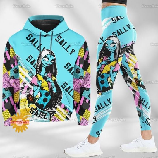 Halloween Sally Hoodie, Nightmare Before Christmas Leggings, Sally Yoga Pants, Jack Skellington Shirt, Oogie Boogie, Leggings For Girls