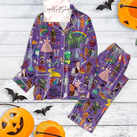 Wizard Of Oz Shirt, Wizard Of Oz Pajamas Set, Pjs For Women