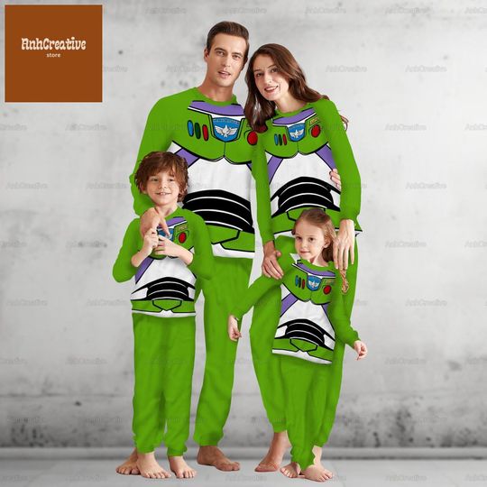 Christmas Buzz Lightyear Pajamas Set, Toy Story Matching Family Pajamas