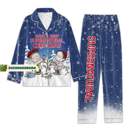 Discover Supernatural Pajamas Set, Supernatural Shirt, Christmas Shirt, Christmas Pajamas Set