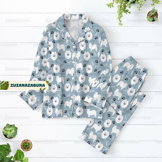 Discover Samoyed Pajamas Set, Samoyed Shirt, Samoyed Pajamas, Samoyed Pajamas Pants