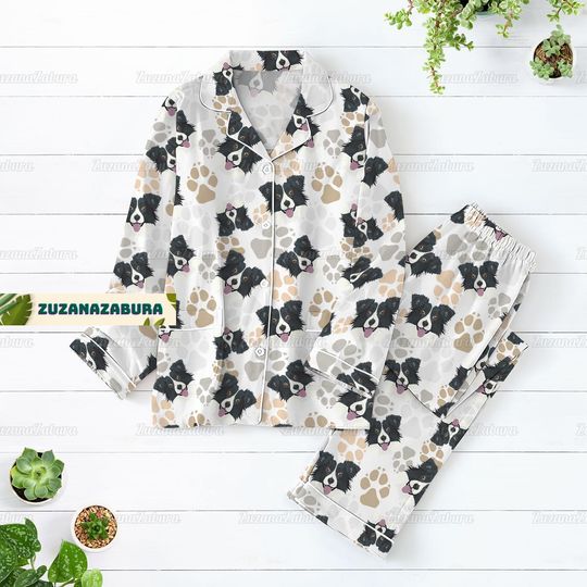 Discover Border Collie Pajamas Set, Border Collie Shirt, Border Collie Pajamas