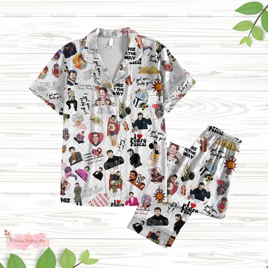 Pedro Pascal Pajamas Pants, Pedro Pascal Pajamas Set, Pablo Escobar Holiday Pajamas