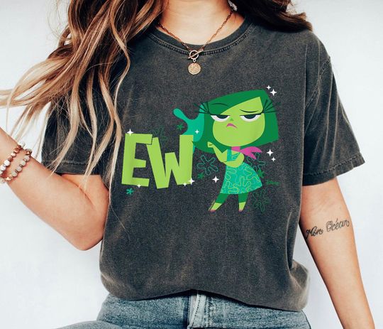 Discover Disgust EW Shirt, Inside Out T-shirt, Emotion Character Tee, Disney Family Vacation, Disneyland Trip