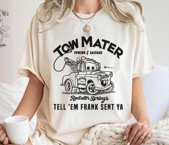 Discover Tow Mater Shirt, Towing & Salvage T-Shirt, Cars Movie, Racer Tee, Disney Family Vacation, Disneyland Trip