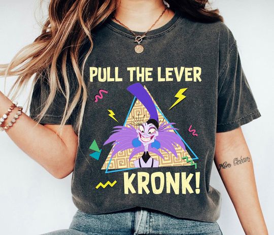 Discover Retro Pull The Lever Krock 70s Shirt, The Emperor's New Groove Shirt, Villains Yzma T-Shirt, Disney Family Vacation, Disneyland Trip