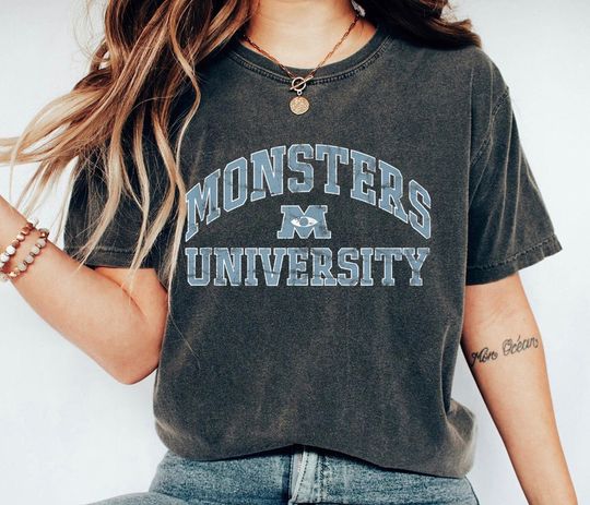 Discover Monsters University Collegiate Shirt, Monsters Inc T-Shirt, Disney Family Vacation, Disneyland Trip
