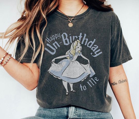 Discover Alice Shirt, Happy Un-Birthday To Me Shirt, Alice In Wonderland Shirt, Magic Kingdom, Family Matching Tee Gift For Men Women