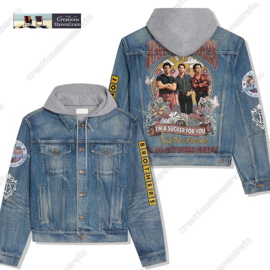 Halloween Jonas Brothers Band Jacket, Joe Jonas Denim Jacket, Rock Music Band Hoodie Jacket, Jonas Brothers Merch, Unisex Concert Shirt