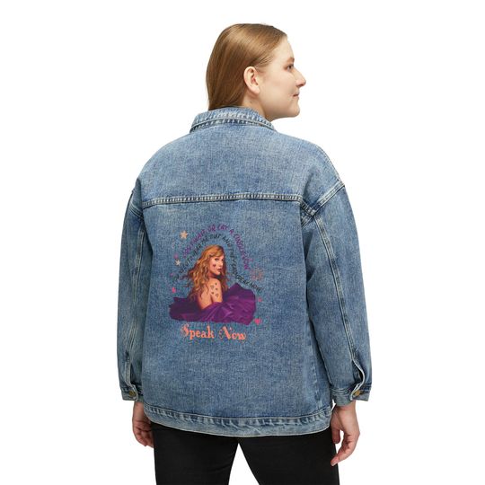 Discover Speak Now Denim Jacket, Jean Jacket for women, Pop Icon Jacket, Denim Jacket, Gift for Friend